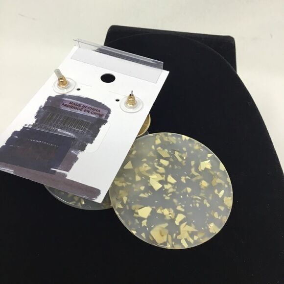BP. Glitter Resin Disc Drop Earrings (G1) - Picture 4 of 4
